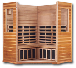 Premier IS-C: Three Person Corner Far Infrared Sauna