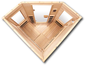 Premier IS-C: Three Person Corner Far Infrared Sauna