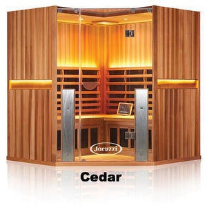 Sanctuary C: 4 Person Full Spectrum Infrared Corner Sauna