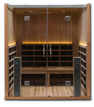 Infrared Sauna For Sale - Sanctuary Retreat: 4 Person ADA Compliant Full Spectrum Infrared Sauna