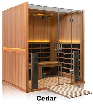 Sanctuary Retreat: 4 Person ADA Compliant Full Spectrum Infrared Sauna